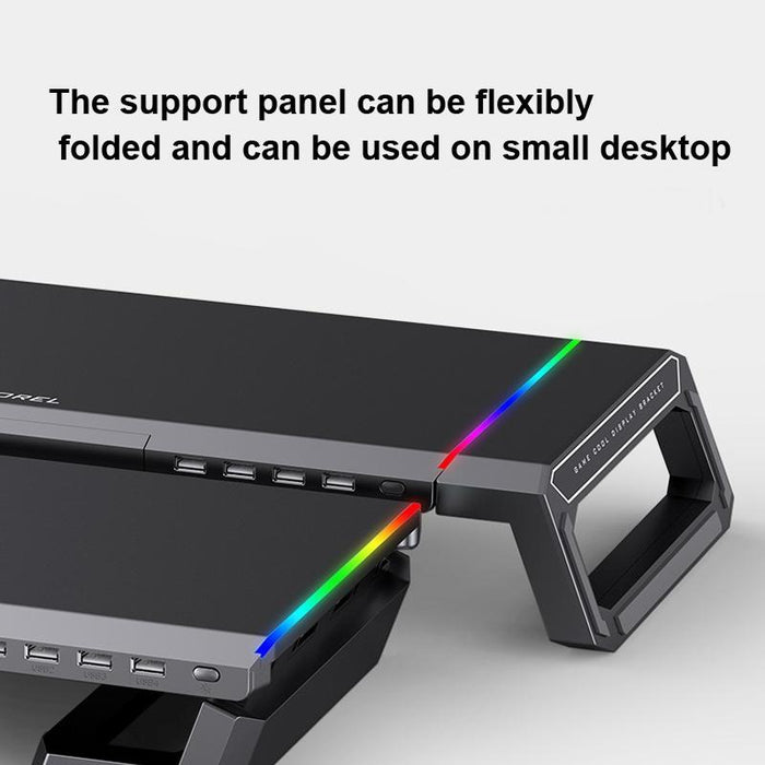 Monitor Increased Rack Foldable Laptop Stand With Rgb