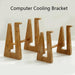 Small Bamboo Wood Computer Cooling Bracket Beech Tablet