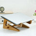 Small Bamboo Wood Computer Cooling Bracket Beech Tablet