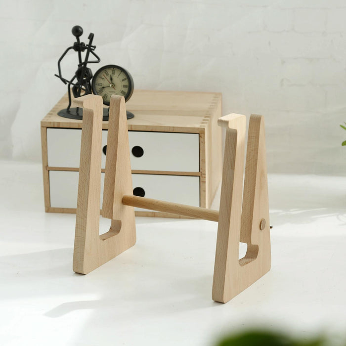 Medium Bamboo Wood Computer Cooling Bracket Beech Tablet