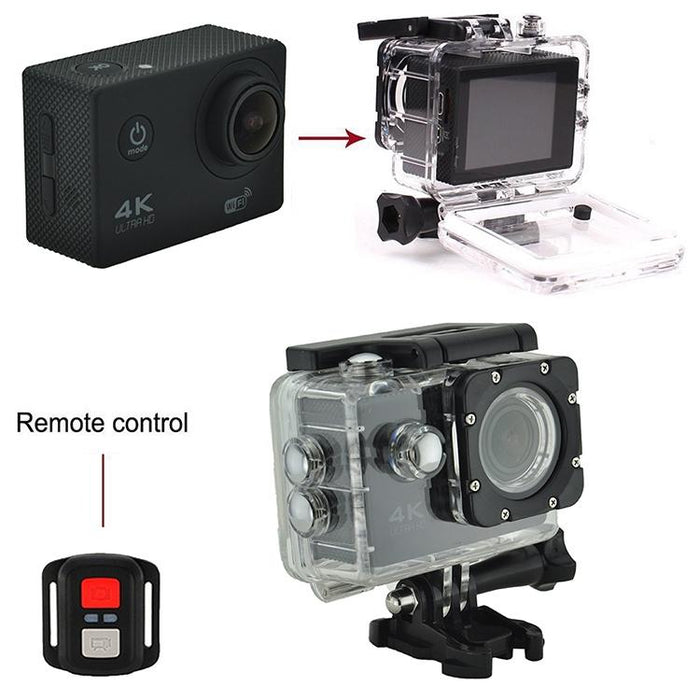 Wifi Waterproof Action Camera Cycling 4K Camera Ultra Diving 60Pfs Camera Helmet Bicycle Cam Underwater Sports 1080P Camera