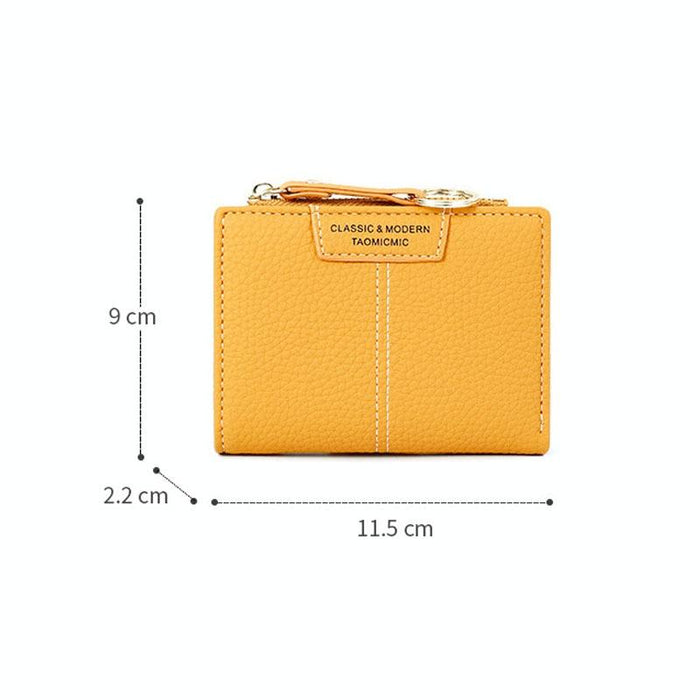 928666 Multi-Card Keychain Coin Purse Short Ladies Wallet