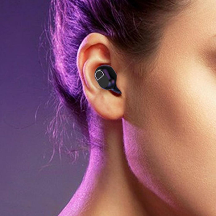 J21 Tws Mini Bluetooth Earphone Hd Call Ear Earphone Single Ear Black