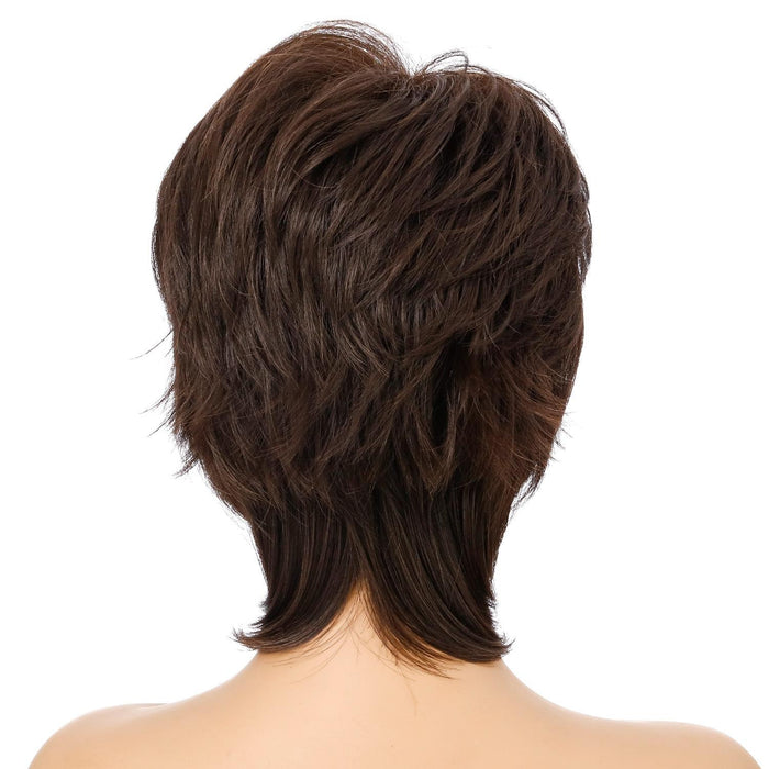 Short Hair Wig Full Bangs For Women