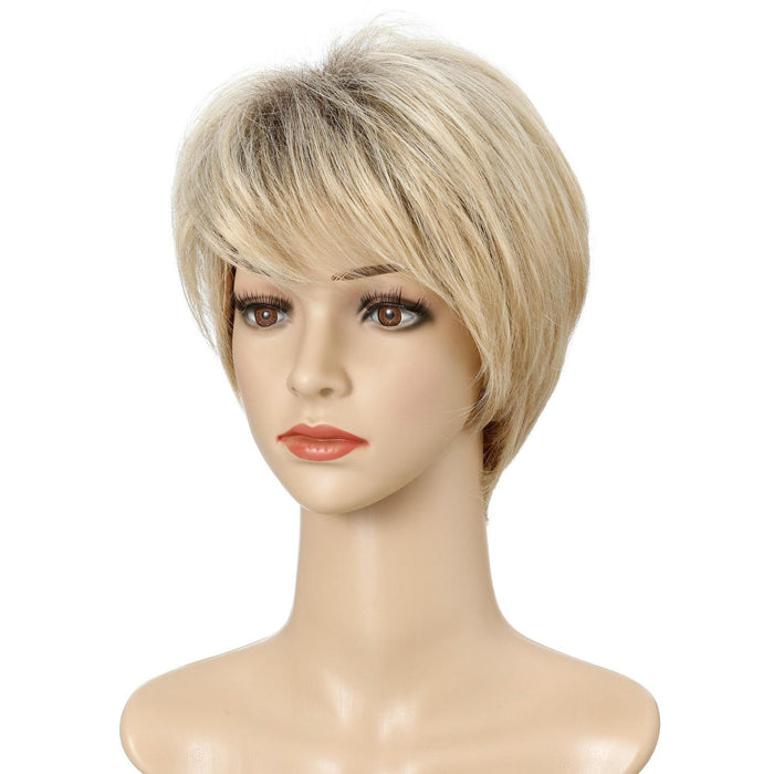 Gold Short Hair Set For Women