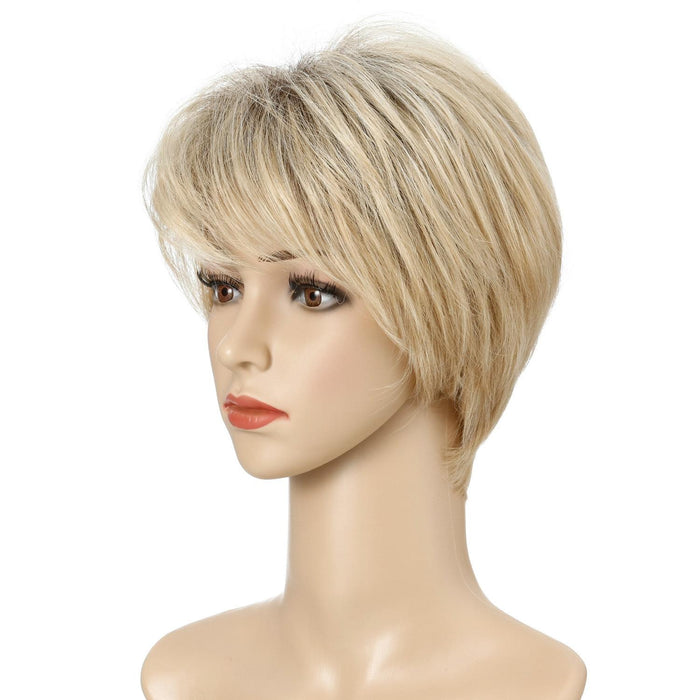 Gold Short Hair Set For Women