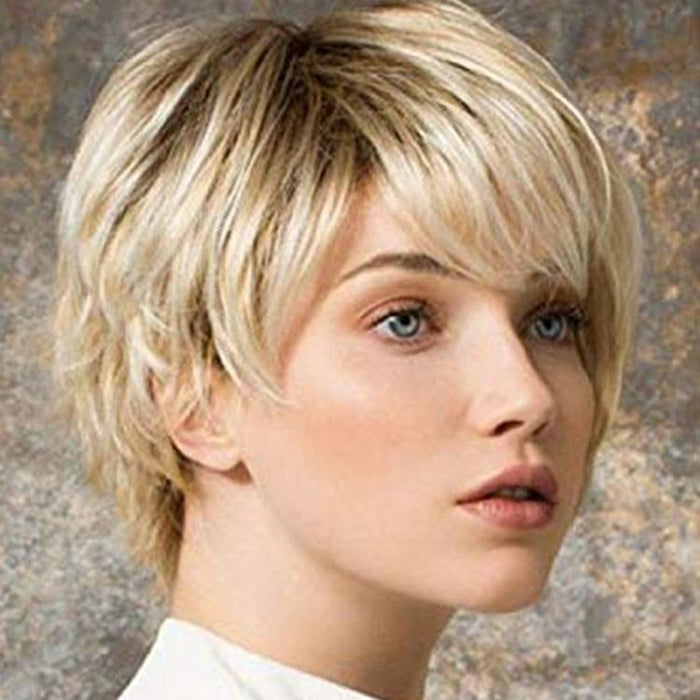 Gold Short Hair Set For Women