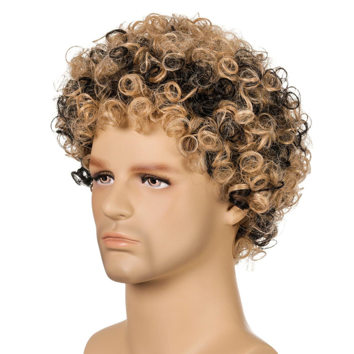 Mens Curly Wig Chemical Fiber