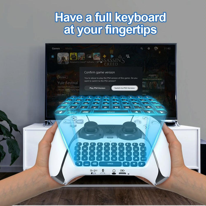 Jys-P5121 Bluetooth Wireless Handle Keyboard Can Chat Voice External Keyboard Suitable For Ps5 - Without Handle