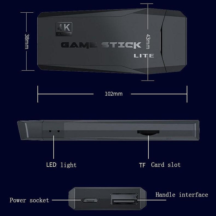 M8 Wireless Hdmi Arcade Game Home Tv Mini Game Machine With 2 X Gamepads 32G Memory