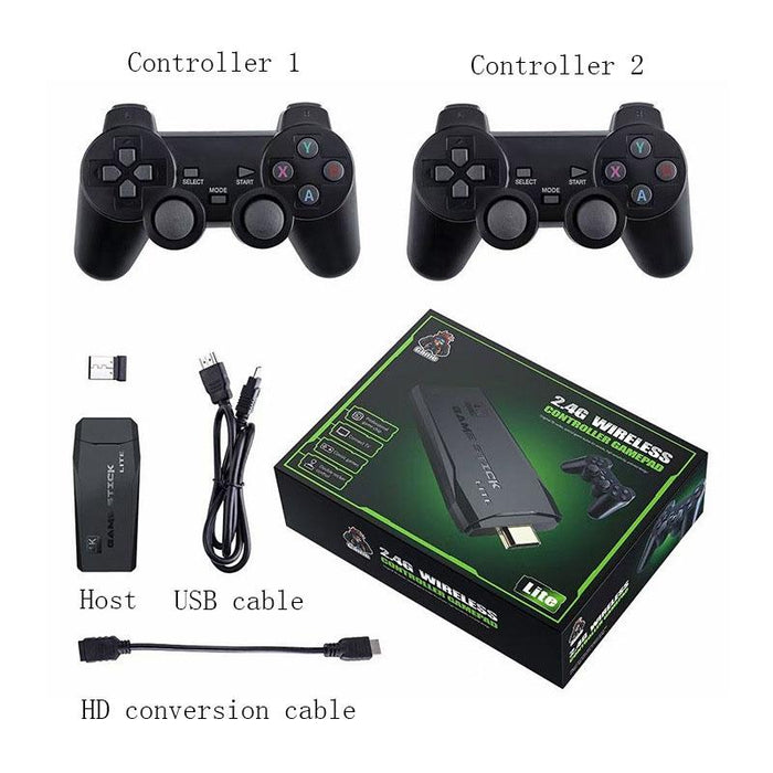 M8 Wireless Hdmi Arcade Game Home Tv Mini Game Machine With 2 X Gamepads 32G Memory