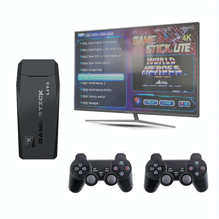 M8 Wireless Hdmi Arcade Game Home Tv Mini Game Machine With 2 X Gamepads 64G Memory