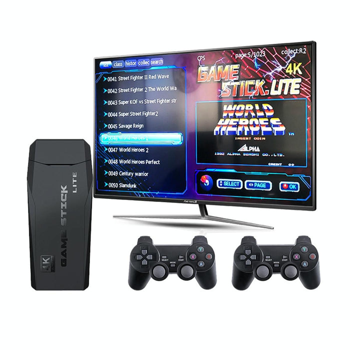 M8 Wireless Hdmi Arcade Game Home Tv Mini Game Machine With 2 X Gamepads 64G Memory