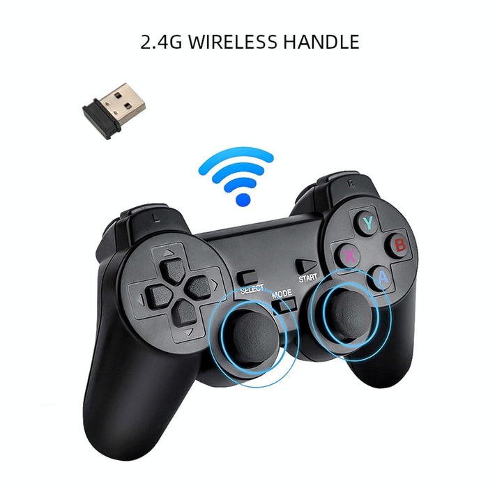 M8 Wireless Hdmi Arcade Game Home Tv Mini Game Machine With 2 X Gamepads 64G Memory