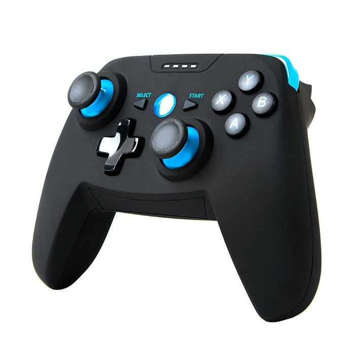 Cx-X1 2.4Ghz & Bluetooth 4.0 Wireless Game Controller Handle For Android / Ios / Pc / Ps3 Single Handle Blue