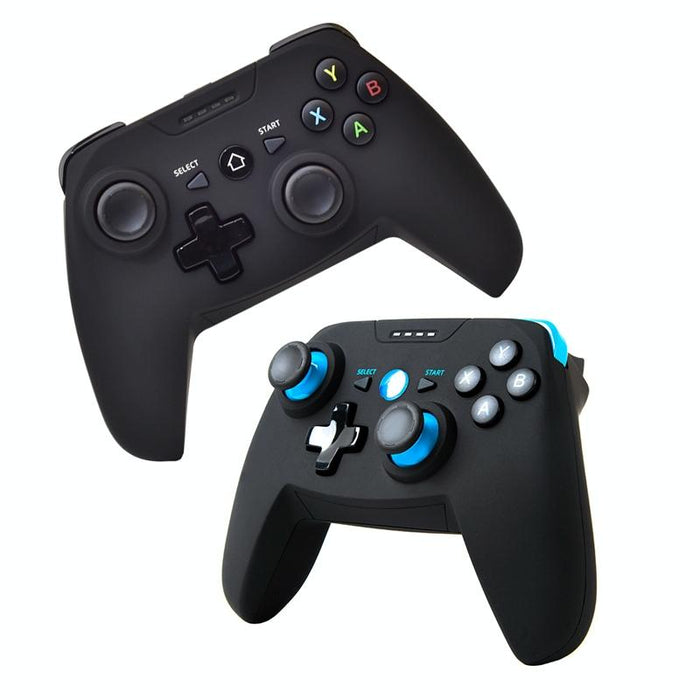 Cx-X1 2.4Ghz & Bluetooth 4.0 Wireless Game Controller Handle For Android / Ios / Pc / Ps3 Single Handle Blue