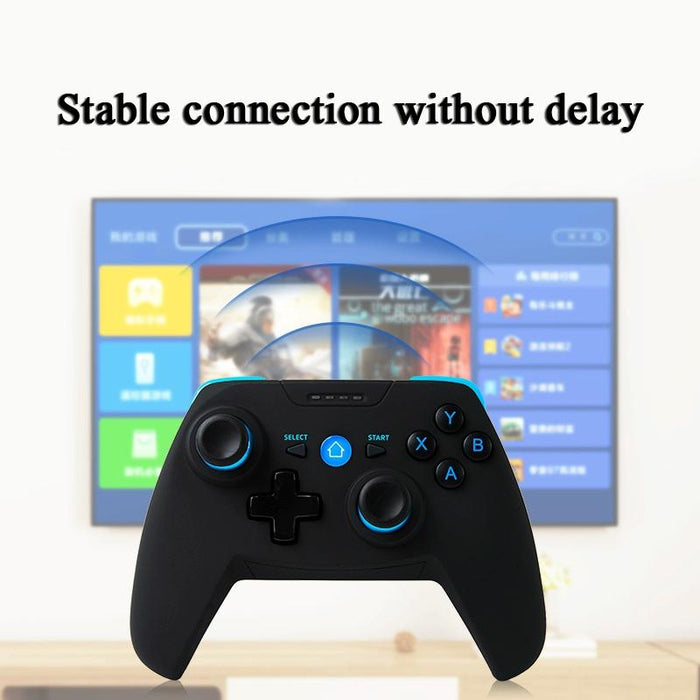 Cx-X1 2.4Ghz & Bluetooth 4.0 Wireless Game Controller Handle For Android / Ios / Pc / Ps3 Single Handle Blue