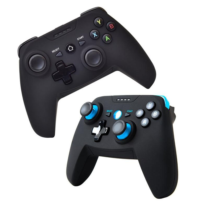 Cx-X1 2.4Ghz & Bluetooth 4.0 Wireless Game Controller Handle For Android / Ios / Pc / Ps3 Handle & Bracket Blue