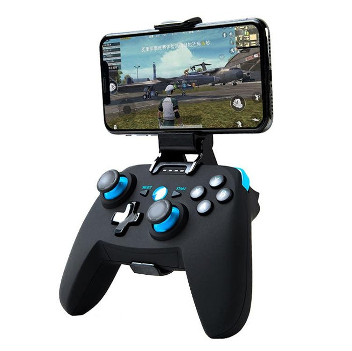 Cx-X1 2.4Ghz & Bluetooth 4.0 Wireless Game Controller Handle For Android / Ios / Pc / Ps3 Handle & Bracket Blue