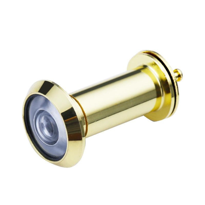 2 Pcs Security Hd Glass Lens 200 Degrees Wide-Angle Anti-Tiny Hotel Door Eye - 16Mm Bright Gold