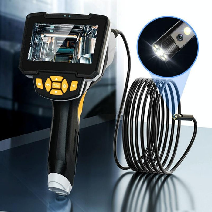 Industrial Dual-Lens Endoscope Hd Handheld Screen Pipe Car Inspection Tool Specification Line Length 1M
