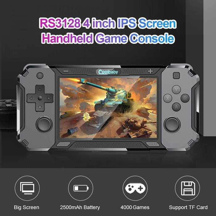 Coolbaby Rs-63 4-Inch Open Source Os Rs3128 Handheld Game Console Support Tf Card & Hdmi Output