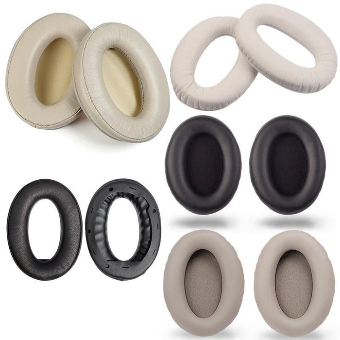 2 Pcs Headset Comfortable Sponge Cover For Sony Wh-1000Xm2/Xm3/Xm4 - 1000X / 1000Xm2 Black Protein With Card Buckle