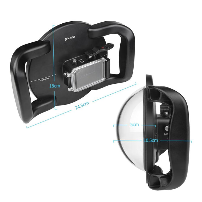 Underwater Dome Port for Dji Action Camera with Handle