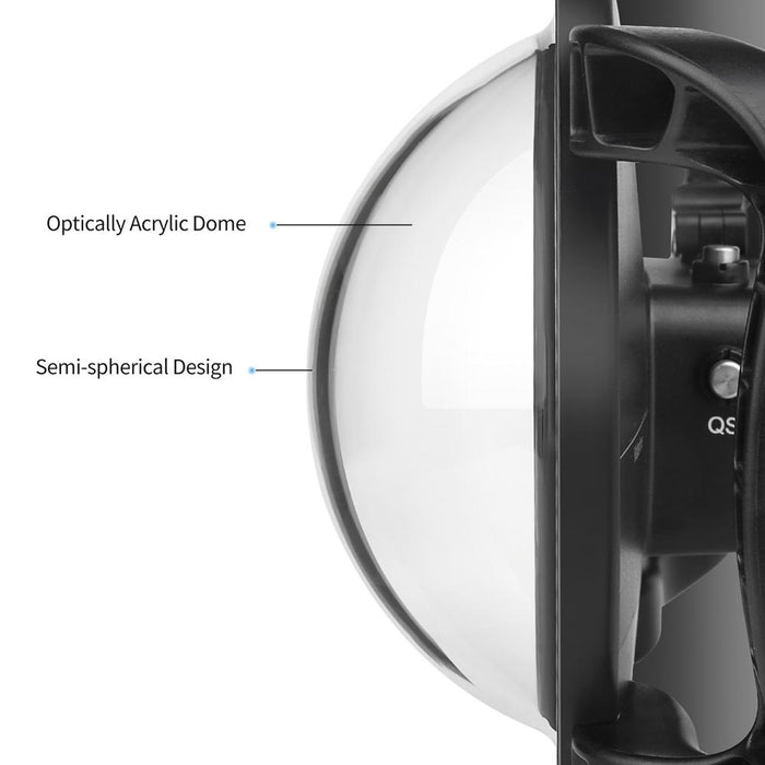 Underwater Dome Port for Dji Action Camera with Handle