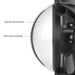 Underwater Dome Port for Dji Action Camera with Handle