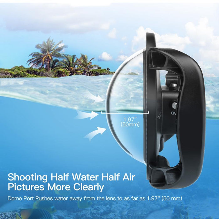 Underwater Dome Port for Dji Action Camera with Handle