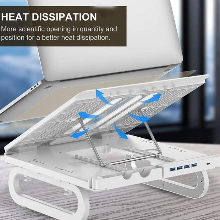 Foldable Notebook Stand With 10-speed Adjustment Computer