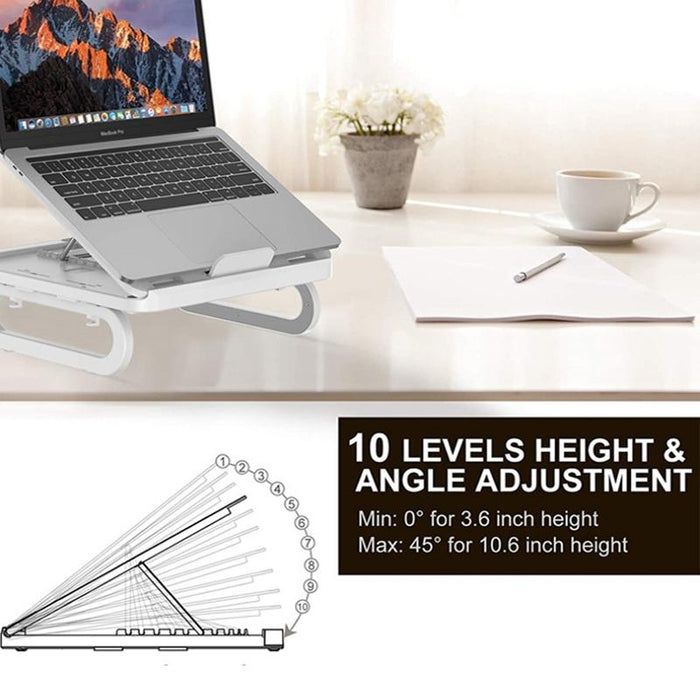 Foldable Notebook Stand With 10-speed Adjustment Computer