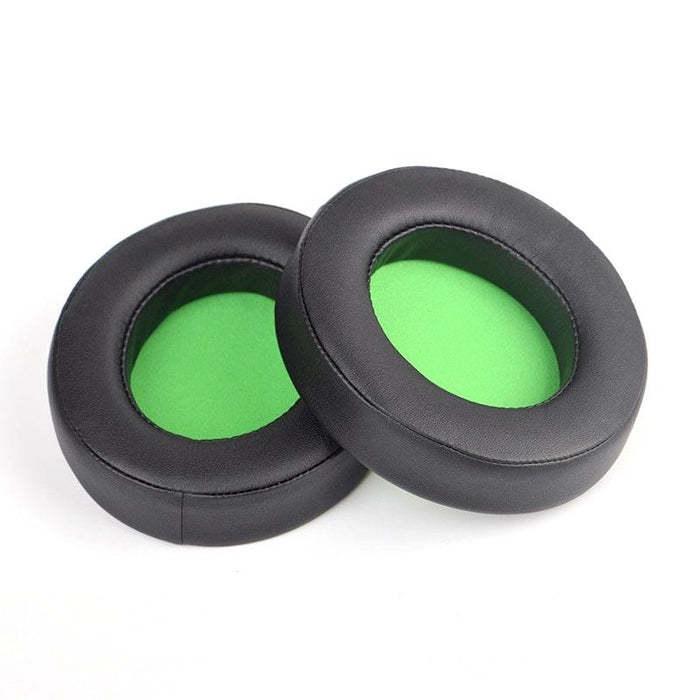 2 Pcs Headset Sponge Case For Razer Blackshark V2/V2X/V2Se - Ellipse Black Green Net