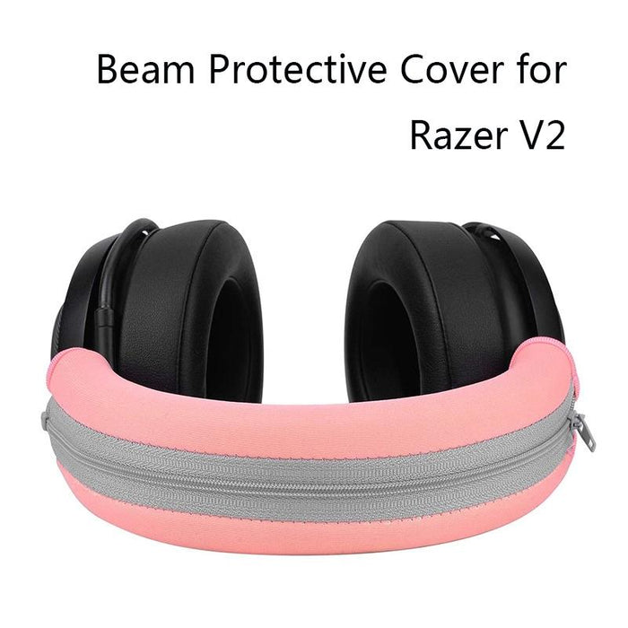 2 Pcs Headset Sponge Case For Razer Blackshark V2/V2X/V2Se - Ellipse Black Net Black Bottom