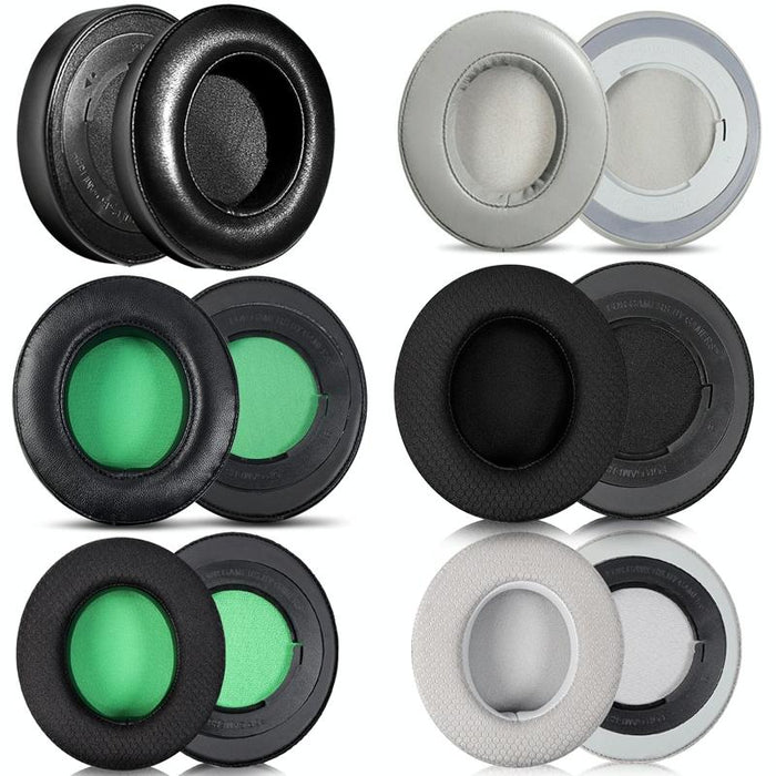 2 Pcs Headset Sponge Case For Razer Blackshark V2/V2X/V2Se - Ellipse Gray Net Gray Bottom