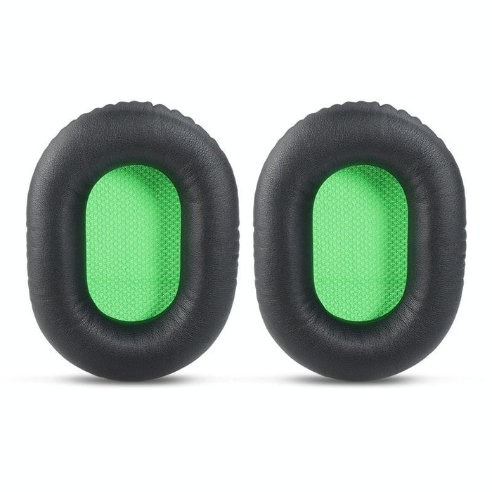 2 Pcs Headset Sponge Cover For Razer V2 - Black Skin Green Net