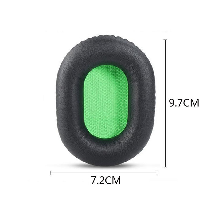 2 Pcs Headset Sponge Cover For Razer V2 - Black Skin Black Net