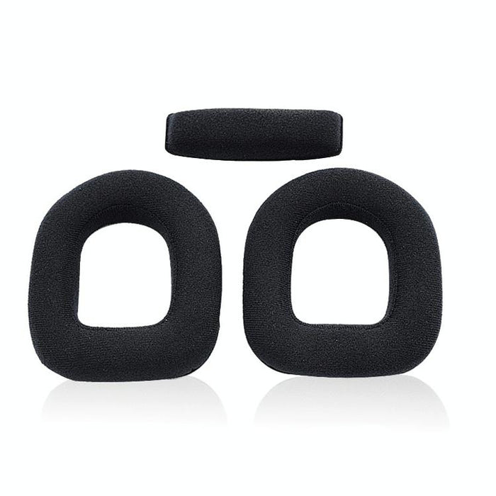 2 Pcs Gaming Headset Sponge Protective Case Flannel Earmuffs For Logitech A10