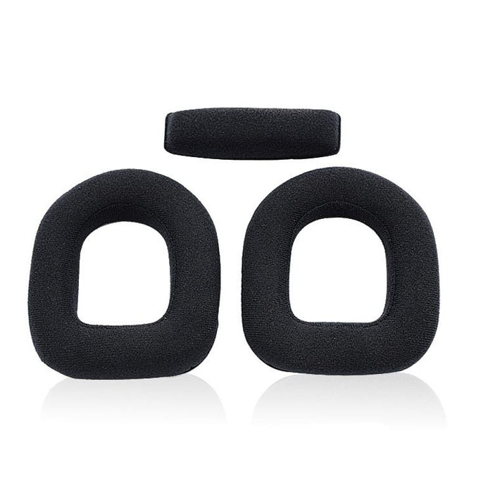 2 Pcs Gaming Headset Sponge Protective Case Protein Leather Earmuffs For Logitech A50