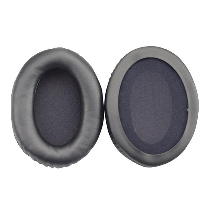 2 Pcs Headset Sponge Cover Ear Pad Leather Case For Kingston Cloud Silver Ii - Black