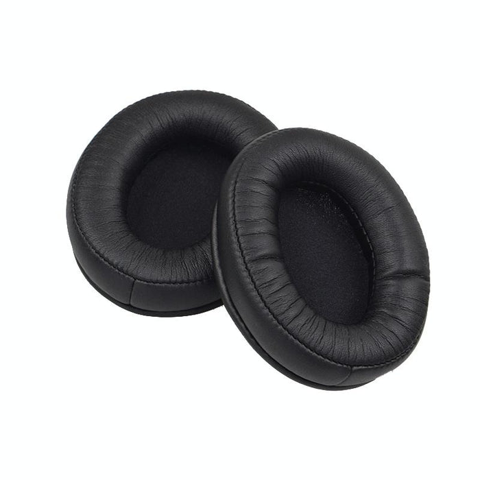 2 Pcs Headset Sponge Cover Ear Pad Leather Case For Kingston Cloud Silver Ii - Black Splicing