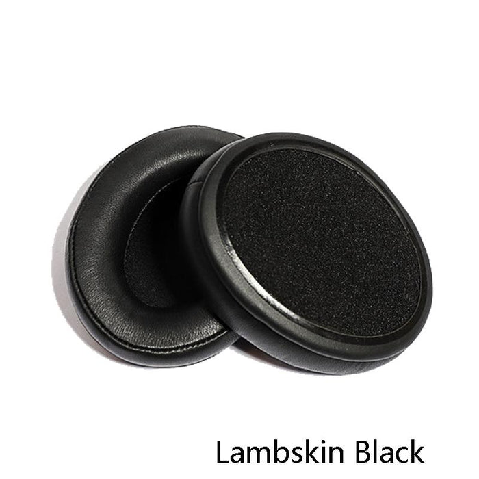 2 Pcs Headset Sponge Cover Ear Pad Leather Case For Kingston Cloud Silver Ii - Lambskin Black