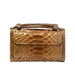 Snake Texture Print Clutch Long Crossbody Bag With Chain