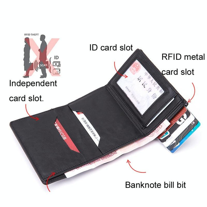 Rfid-blocking Aluminum Card Holder - Secure & Compact