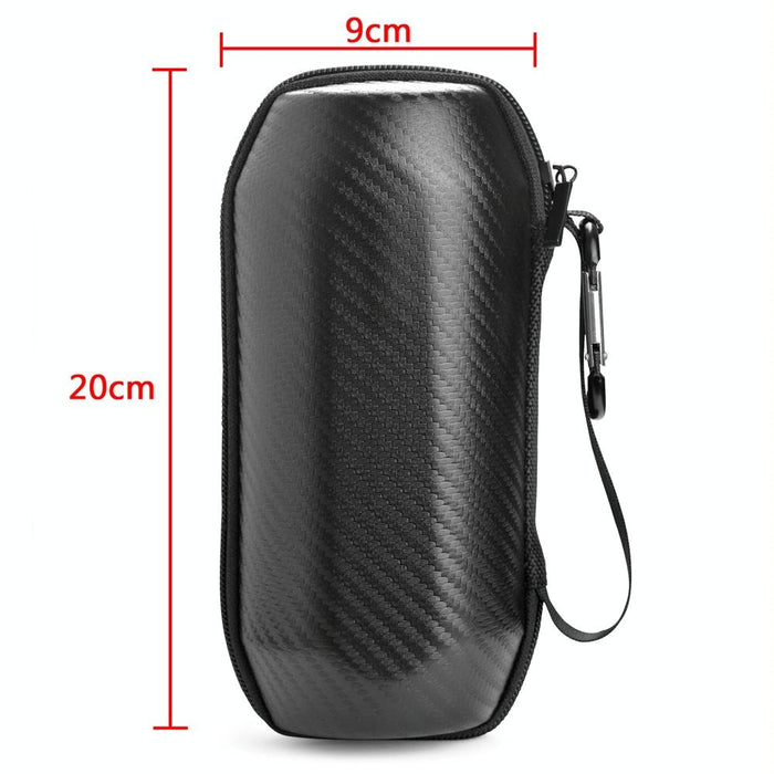 2 Pcs Carbon Fiber Bluetooth Speaker Storage Bag For Jbl Flip 5 Black