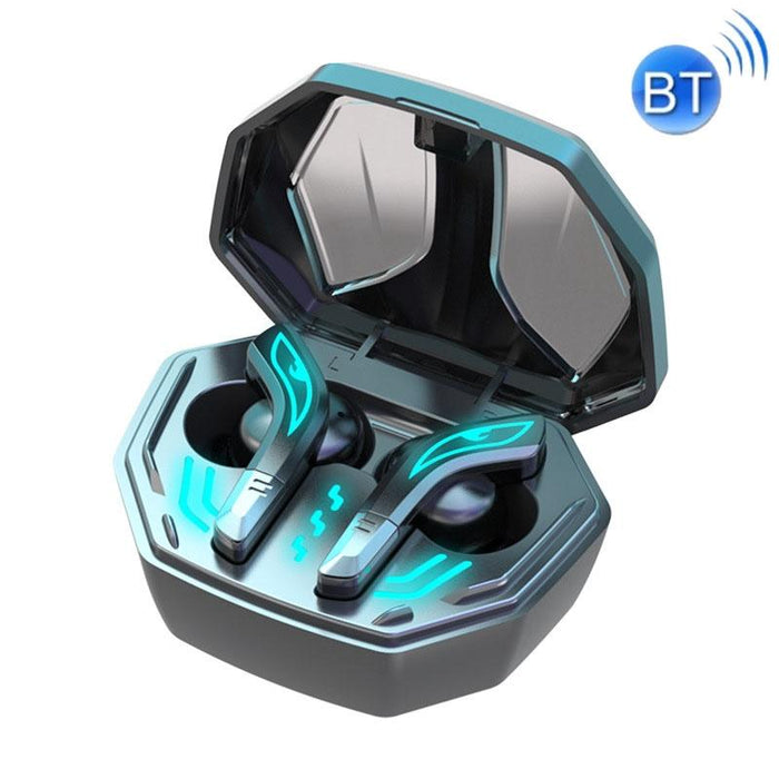 Md158 Tws Wireless Bluetooth 5.2 Game Low Delay Hi-Fi Earphone With Breathing Light Black