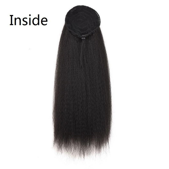 Long Curly Fake Ponytail Fluffy Corn Whisker Colour 1.1B