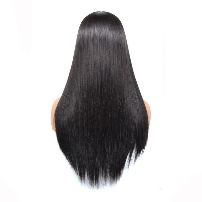 Medium Haircut Bleaching Dyeing Straight Wig For Women