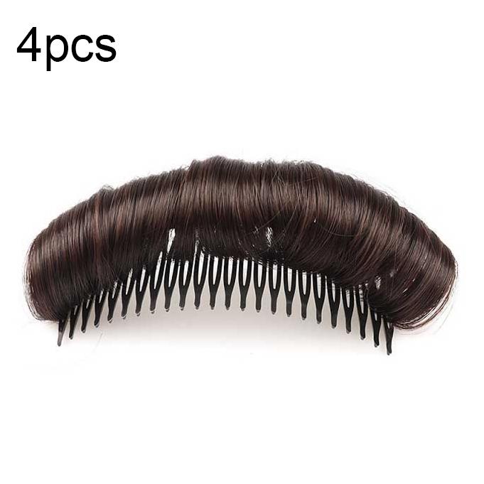 4 Piece Hair Root Padding Combing Pack 10Cm Dark